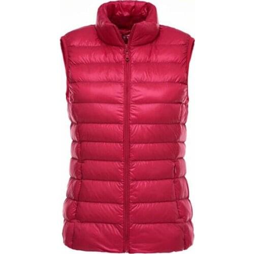 Brand Ultra Light Down Vest Women Short Vest Windproof Lightweight Warm Waistcoat Female Sleeveless Down Coat Slim Parkas