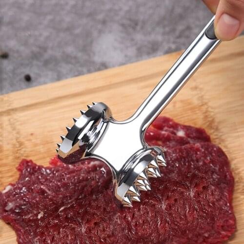 Household Stainless Steel Steak Beef Tender Meat Hammer Pound Meat Steak Meat Pine Multi-function Kitchen Tools