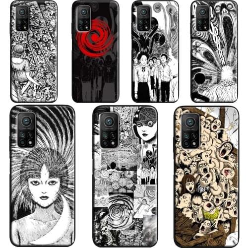Junji Ito Tees Horror Case POCO X3 Pro F3 F1 F2 M3 Pro Cover For Xiaomi Mi 11 Lite Ultra Note 10 Mi 9T 10T Pro