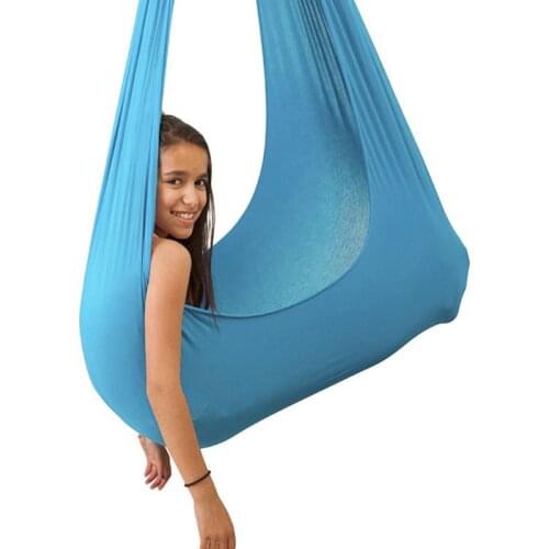 Children Sensory Training Elastic Swing Foldable Set Stuff Fitness Climbing Play 63HE
