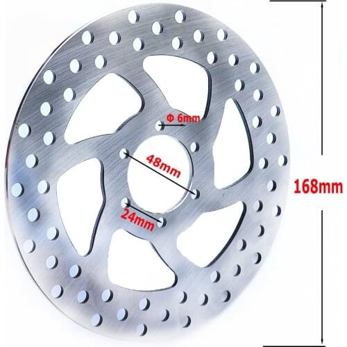 Disc Brake Plate DISC 168mm 38mm with 6 Mounting Hole for Electric Scooter e-Bike