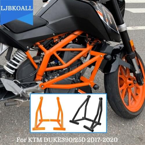 For Duke 250 2018 2019 Motorcycle Crash Bar Frame Slider Engine Guard Bumper Stunt Cage Protection for KTM Duke390 250 2017-2020