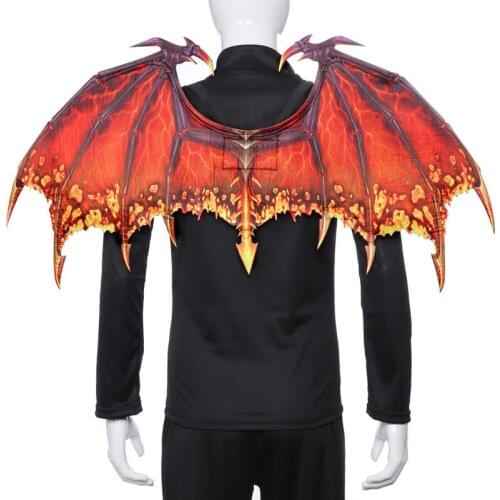 Halloween Carnival Party Decoration Masquerade Props Adult Cosplay Anime Dragon Halloween Wings Non-woven Fabric Dragon Wings