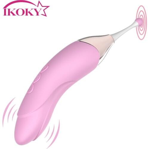 IKOKY Powerful High Frequency G-Spot Dildo Vibrator Sex Toy For Women Dual Head Clitoris Nipple Stimulation Vagina Massage