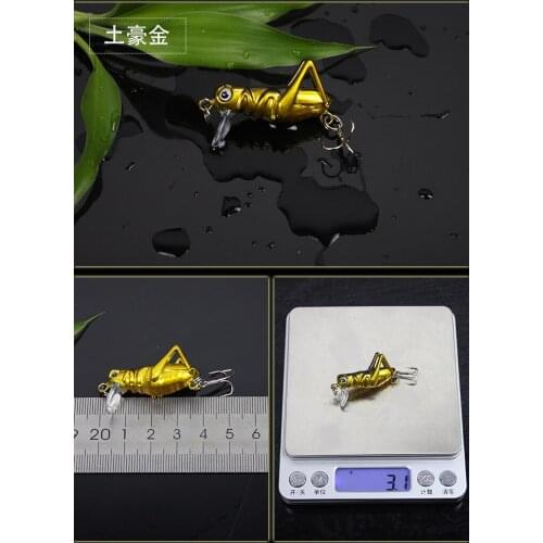 Isca Artificial Insects Fishing Lures 40mm 3g Flying Wobblers Bait Grasshopper Soft Bait Bass Crankbait Top-water Jigging Pesca