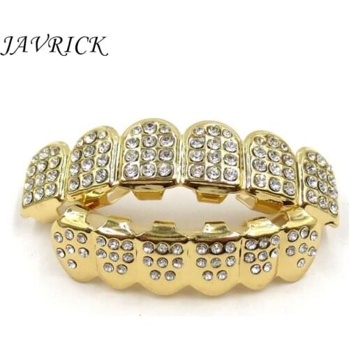 JAVRICK New Fshion Teeth Top Bottom Men Women Jewelry