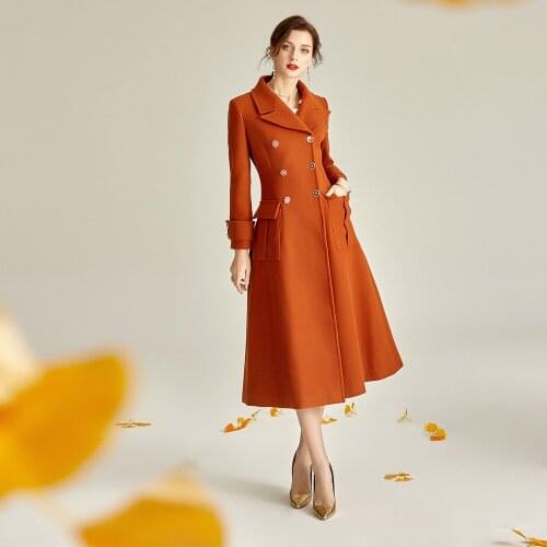 LOKEDIKE Womens Camel Coats