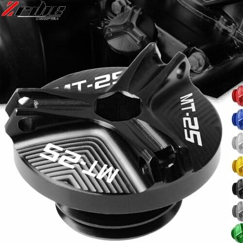 For Yamaha MT-03 MT-25 MT25 MT 25 2016 2017 2018 2019 Motorcycle Accessories CNC Aluminum Oil Filler Cover Engine Plug Screw Cap