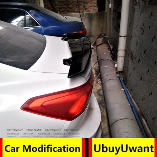 Car Lip Spoiler Universal For All Sedan Car ABS Plasitc Primer Color Rear Trunk Tail Wing For NEW FORD FCOUS SEDAN 2019 2020