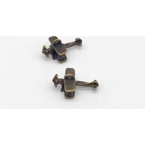 Fashion 16 pcs alloy aircraft charms fit DIY hand made necklace earring bracelet charms Jewelry Making accessories