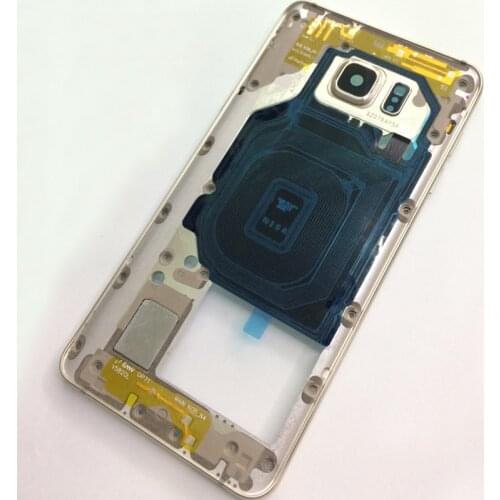 Original Middle Frame For Samsung Galaxy Note5 Note 5 N920 Mid Bezel Metal Frame Housing Chassis With Parts Replacement