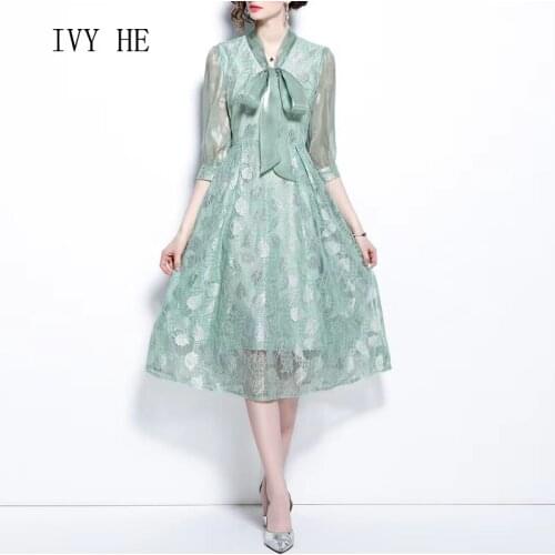 OULA`F Green Summer Dresses