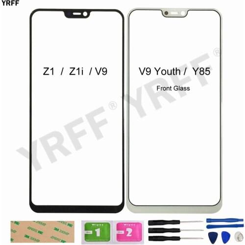 For Vivo Z1 Z1i Front Glass Panel For Vivo V9 Youth Y85 (No Touch Screen) New Outer touth Glass Repair Assembly Parts