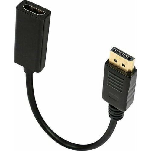 DP to HDMI-compatible Cable Converter Male to Female Adapter HDTV Monitor Projector Data Transmission 1080P Wire Extension Conve