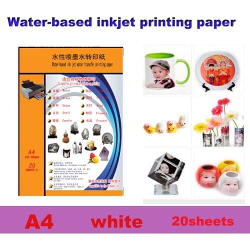 Inkjet Water Slide Decal Transfer Paper A4 Size DIY Nail Decal Transparent Color Printing Paper Inkjet Waterslide Decal Paper