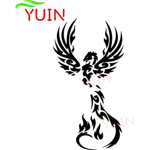Personalized Fashion animal Phoenix Car Sticker Creative PVC Decoration Decal Waterproof Sunscreen Applique,Be Customized Color