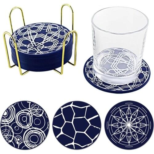 Silicone Cup Mat Heat Resistant Non-slip Round Cup Pad Coasters Pot Holder Table Placemat Kitchen Accessories Home Table Decor