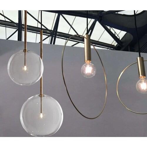 Modern geometric art Pendant Lights Nordic line Hanging Lamp Loft Industrial Home Decor Kitchen Light Fixture Luminaire