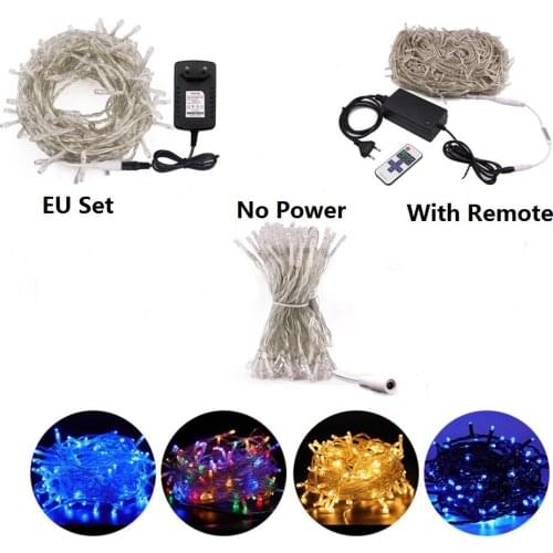 Led Fairy String Lights DC12V Waterproof Lamp For Christmas Home Wedding Party Décor Gifts EU US UK AU Plug Power