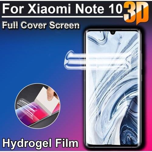 3D Ultra Clear For Xiomi Note 10 Soft LCD Full Screen Protectors Coverage for Xiaomi Mi Note 3 10 Lite Hydrogel Film (Not Glass)