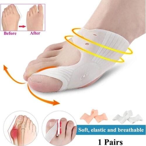 1 Pair Corrector Toe Protector Silicone Bunion Thumb and Products Care Valgus Foot Prevent Finger Tools Nail Separators N0P1