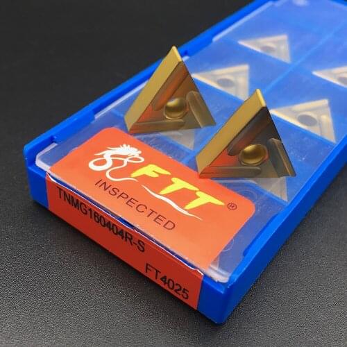 10pcs TNMG160404R-S FT4025 Machine Tool Accessories For Turning Tools Carbide Turning Inserts Steel Parts CarbideTurning Tools