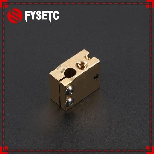 10pcs High Temperature H59 Copper Volcano Heater Block For E3D HOTEND Compatible PT100 Thermistor Cartridge Sensor V6 Hot