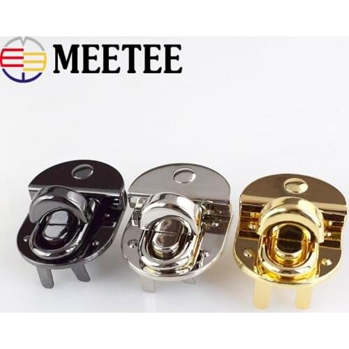 2/5pcs 44x35mm Metal Turn Lock Snap For Handbag Women Bag Twist Lock Clasps Closure DIY Metal Buckle Hardware Accessories