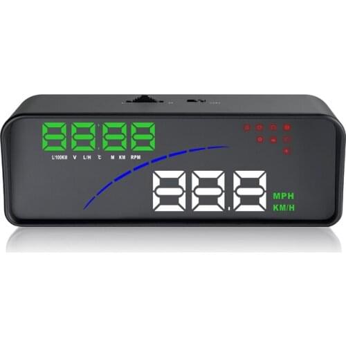 2018 new smart computer P9 3.6 Inch HUD Display Digital speedometer Consumption Data OBD 2 Heads Up