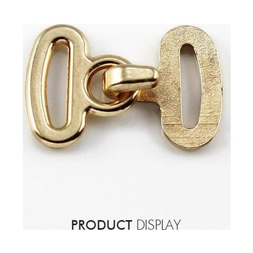 50set Metal Gold Tone Metal Arts Hook Eyes Clasp Waist Extenders Sew on Garment Sewing Accessories /NK189