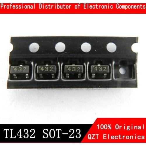 50PCS TL432 TL432A AZ432BZ SOT 432 CJ432 SOT23 TL432AIDBZR SOT-23 SMD voltage regulator IC Triode Transistor