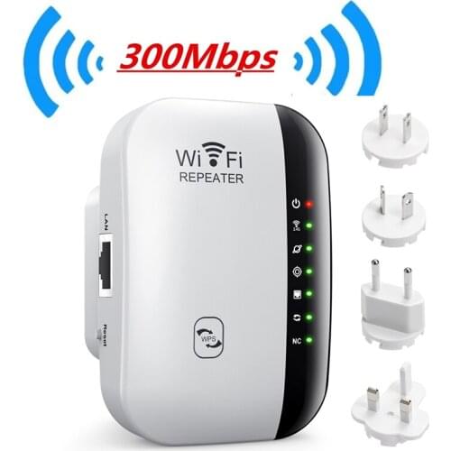 Wireless Wifi Repeater Wifi Range Extender Router Wifi Signal Amplifier 300Mbps Wifi Booster 2.4G Wi-Fi Ultraboost Access Point