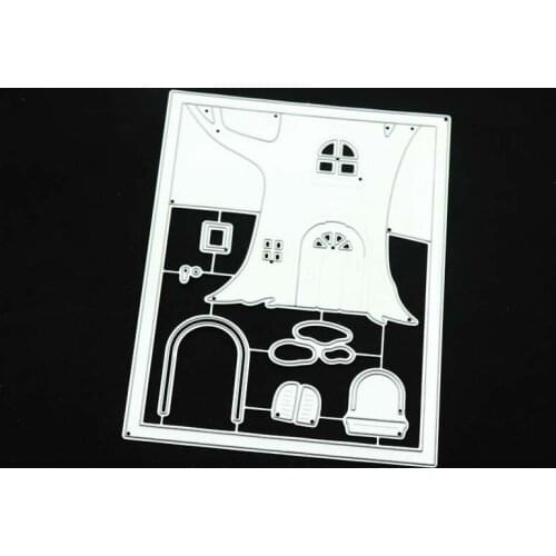 Big Tree Background Frame Metal Cutting Die Mould Scrapbook Die Embossing DIY Handicraft Paper Card Photo Album 2021 New