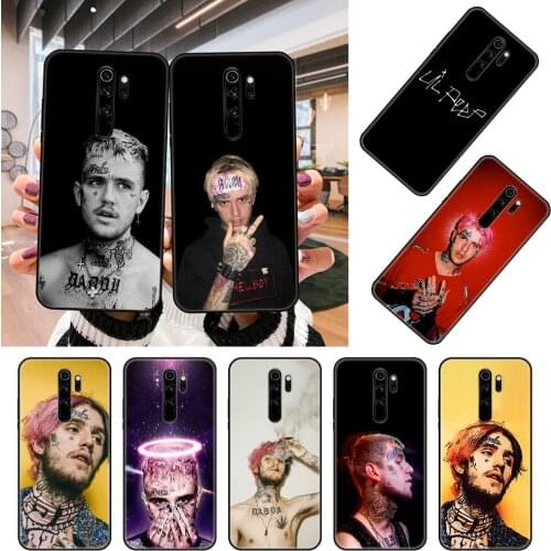 Phone Case For Xiaomi Redmi Note 8 8T 7 7A 9 9A 9S 8A 4 5 6 Pro Black Cover Bumper Art Back Fashion Coque Trend Lil Peep Rapper