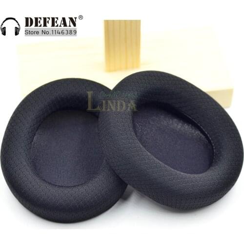 Black fabric ear pads cushion for Audio technica m30 m40 m50 m50x m50s headphone
