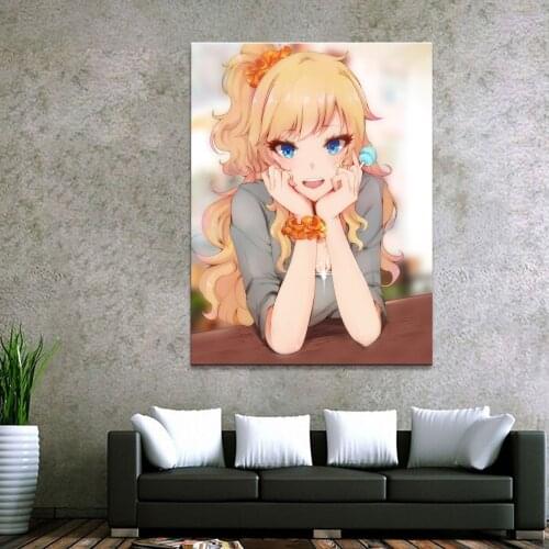 Home Decor Canvas 1 Piece Cute Anime THE IDOLM STER CINDERELLA GIRLS Posters and Prints Painting Home Decoration Wall Pictures