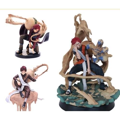 Anime GK Sandstorm Gaara Action Figure Statue PVC Sitting Sand Cloud Excellent Limited Model Toy Gifts Collections