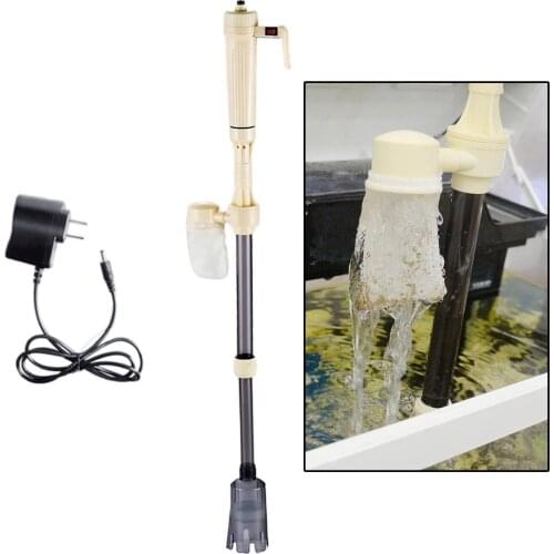 Waste Remover Electric Water Change Pump Aquarium Fish Tank Filter Gravel Cleaner Tool Vacuum Changing Water