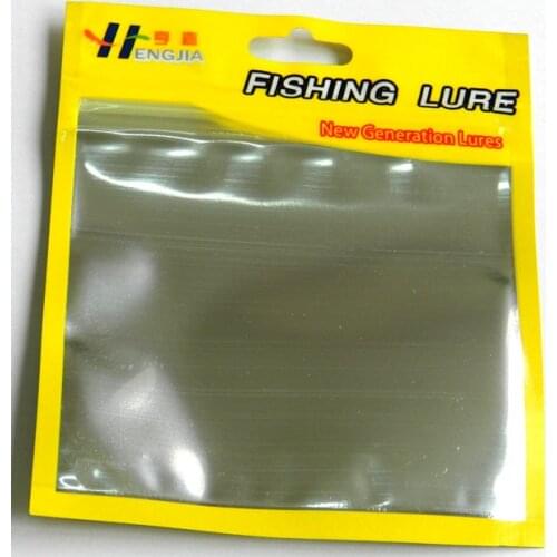 HENGJIA 100pcs 11cm*13cm Self Seal Zipper Plastic fishing lures bag Ziplock fishing baits Packing Bag pesca fishing tackles