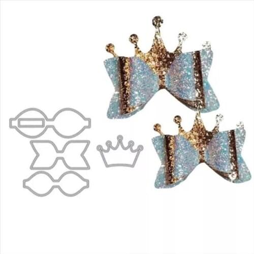 Crown bow Metal Cutting Dies for DIY Scrapbooking Album Paper Cards Decorative Crafts Embossing Die Cuts
