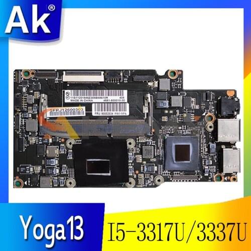 Akemy For Lenovo Yoga13 Laptop Motherboard CPU I5 3317U/3337U DDR3 100% Test Work