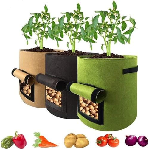 Vegetable Plant Grow Bag Home Garden Potato Greenhouse Vegetable Growing Bags Moisturizing jardin Seedling Bag Garden Tools