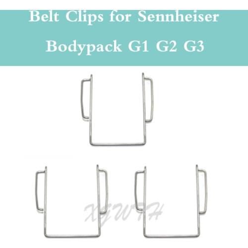3PCS Unit Metal Replacement Belt Clips for Sennheiser Bodypack Transmitter G1 G2 G3 Wireless Microphone System