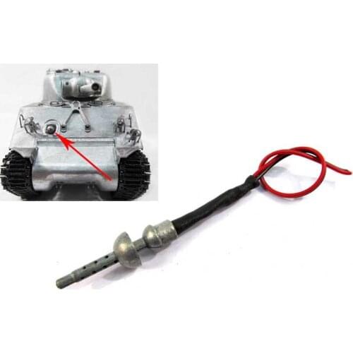 Metal Hull Machine Gun with Light for 1:16 1/16 Mato 1230 USA Sherman M4A3(75)W rc tank