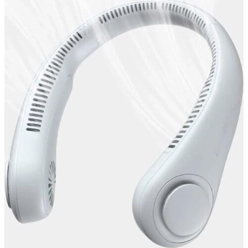 Mini Neck Fan Portable Personal Bladeless Mute Sports Fans for Outdoor Ventilador Portatil Abanicos Cooling USB Recharge FS62