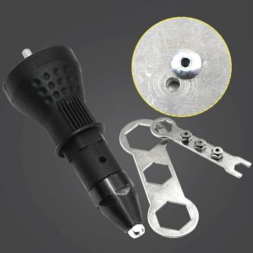 Upgraded Cordless Electric Rivet Nut Gun Riveting Tool Cordless Riveting Drill Adaptor Insert Nut Tool Riveting Drill Adapter