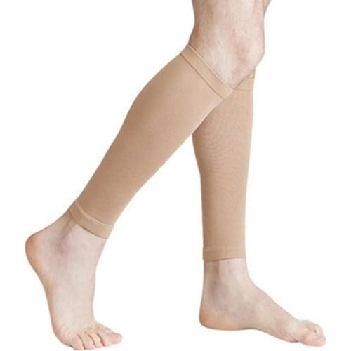 Nylon Compression Leg Sleeves Footless Running Compression Socks Relieve Varicose Veins Circulation Sport Protect Calf Shapper
