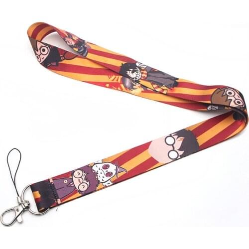 ZF580 1pcs Magical School Painting Art Key Chain Lanyard Neck Strap For Phone Keys ID Card Creative Lanyards Rope Chain Necklace