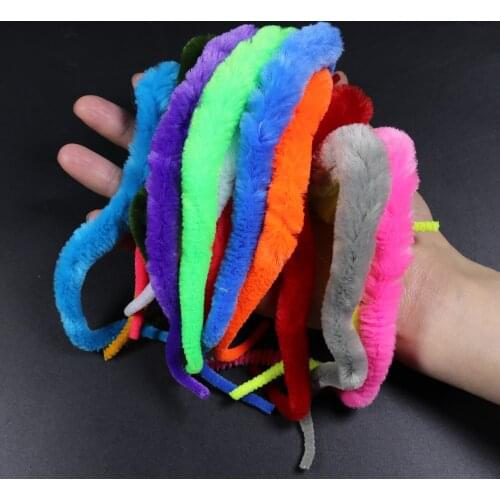 5PCS/Pack 12 Colors Saltwater Fishing Fly Lure Baitfish Tying Material New Magnums Dragon Tail for Pike Muskie