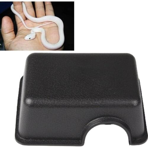 Reptile Hide Box Feel Secure and Safe Gecko Hides Durable Plastic Material Easy to Clean Snake Hideout for Lizards